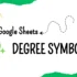 How to Add/Insert the Degree Symbol (°) in Google Docs